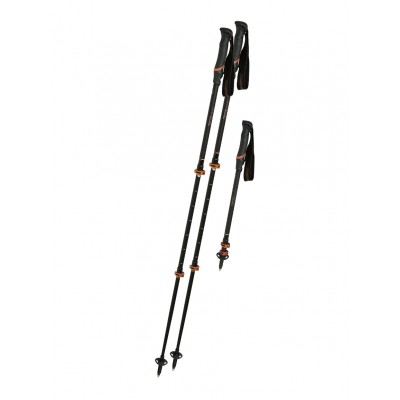 Трекінгові палиці KOMPERDELL Hikemaster Powerlock Compact Black/Orange Трекінгові палиці KOMPERDELL Hikemaster Powerlock Compact Black/Orange
