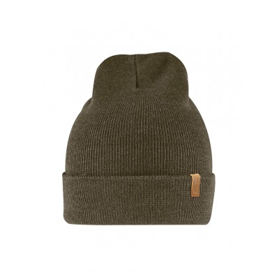 Шапка FJALLRAVEN Classic Knit Hat Dark Olive One Size