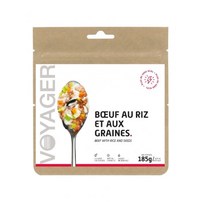 Сублімованна їжа VOYAGER Beef with rice and seeds 185 г 185 г Сублімованна їжа VOYAGER Beef with rice and seeds 185 г 185 г