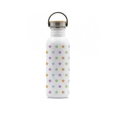 Пляшка для води LAKEN Basic Steel Bamboo Drinklife 0,75L Stars