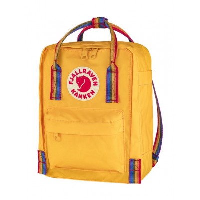 Рюкзак FJALLRAVEN Kanken Rainbow Mini Warm Yellow/Rainbow Pattern