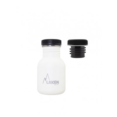 Пляшка для води LAKEN Basic Steel Bottle 0,35L - PP Cap White 0,35L