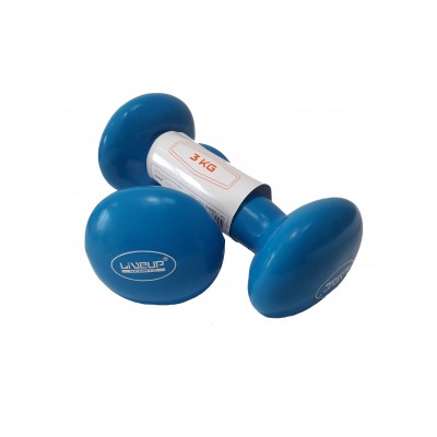 Гантелі вінілові пара LiveUp VINYL DUMBBELL EGG HEAD Гантелі вінілові пара LiveUp VINYL DUMBBELL EGG HEAD