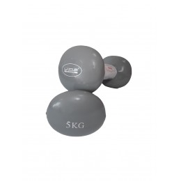 Гантелі вінілові пара LiveUp VINYL DUMBBELL EGG HEAD