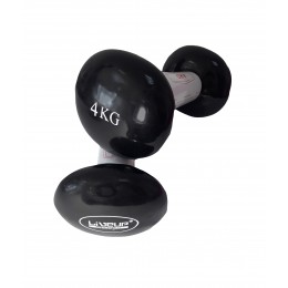 Гантелі вінілові пара LiveUp VINYL DUMBBELL EGG HEAD