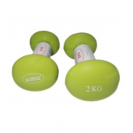 Гантелі вінілові пара LiveUp VINYL DUMBBELL EGG HEAD
