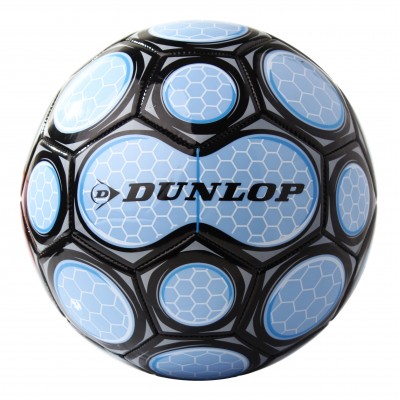 Футбольний м'яч Dunlop Football голубой+чорний