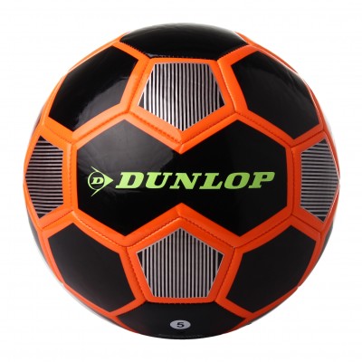 Футбольний м'яч Dunlop Football чорний+помаранчевий Футбольний м'яч Dunlop Football чорний+помаранчевий