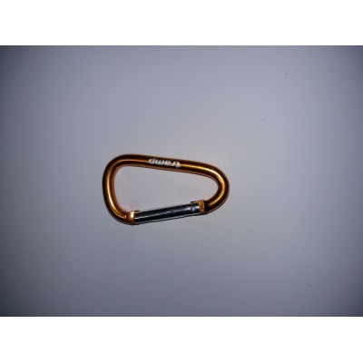 Карабін Tramp алюмінієвий, розмір 6 см, без муфти, Жовтий (TRA-006-yellow)