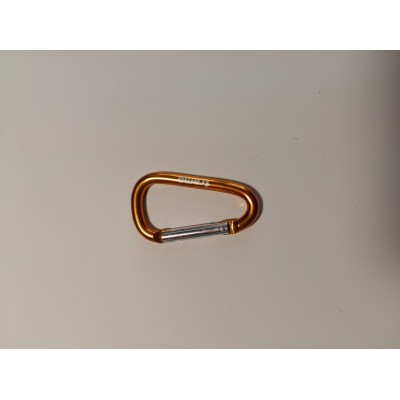 Карабін Tramp алюмінієвий, розмір 5 см, без муфти , Жовтий (TRA-058-yellow)