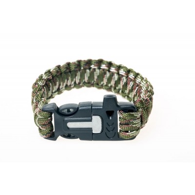 Браслет для виживання Tramp кремінь, 2м паракорда, Хакі (TRA-232-khaki) (TRA-232-khaki)