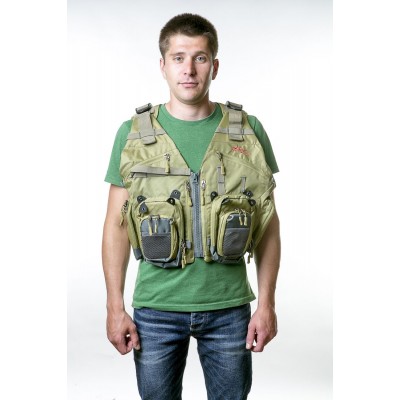 Жилет Tramp Angler рибальський розвантажувальний олива, Зелений S/M (TRFB-006-S/M) Жилет Tramp Angler рибальський розвантажувальний олива, Зелений S/M (TRFB-006-S/M)
