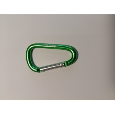 Карабін Tramp алюмінієвий, розмір 5 см, без муфти , Зелений (TRA-058-green)