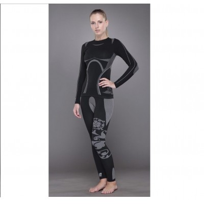 Футболка Tramp Activity Snowboard-Ski с длинным рукавом женская р. L/XL черный (DSUL-001T)