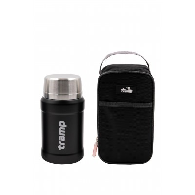 Термос TRAMP з широким горлом 800 мл в чохлі, Чорний (TRC-132-black) (TRC-132-black) Термос TRAMP з широким горлом 800 мл в чохлі, Чорний (TRC-132-black) (TRC-132-black)