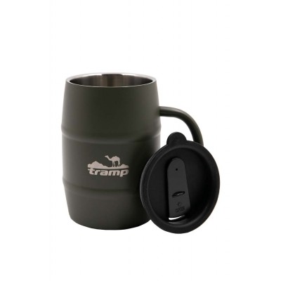 Термокружка подарункова TRAMP 0,5л. з кришкою, олива (TRC-100-olive) Термокружка подарункова TRAMP 0,5л. з кришкою, олива (TRC-100-olive)