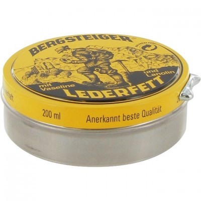 Водовідштовхуюче просочення для взуття HeySport Bergsteiger-Leather-Grease black 100 ml (20880200) (20880200)