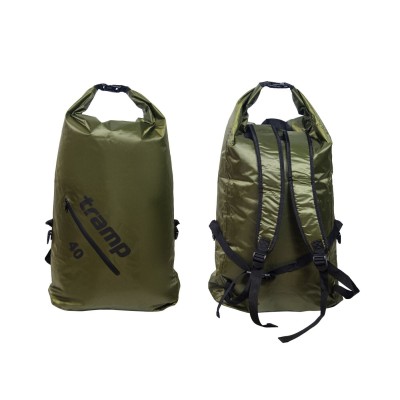 Герморюкзак Tramp PVC Diamond Rip-Stop 40л, Оливковий (TRA-257-olive)