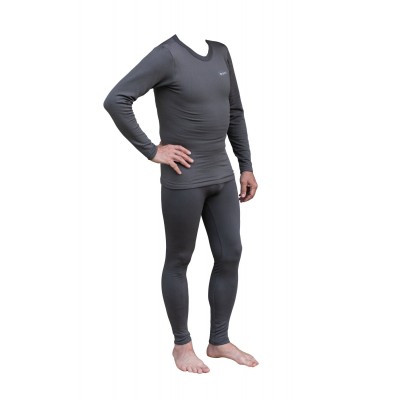 Термобілизна чоловіча Tramp Warm Soft комплект сірий, Сірий L/XL (TRUM-019-Grey-L-XL)