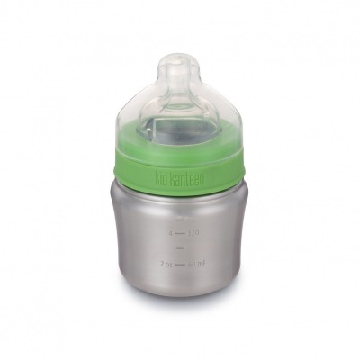 Пляшка для годування Kid Kanteen Baby Bottle Brushed Stainless 148 мл (0–6 місяців) Пляшка для годування Kid Kanteen Baby Bottle Brushed Stainless 148 мл (0–6 місяців)