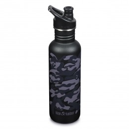 Спортивна пляшка для води Klean Kanteen Classic Sport Cap 800 мл Black Camo Спортивна пляшка для води Klean Kanteen Classic Sport Cap 800 мл Black Camo