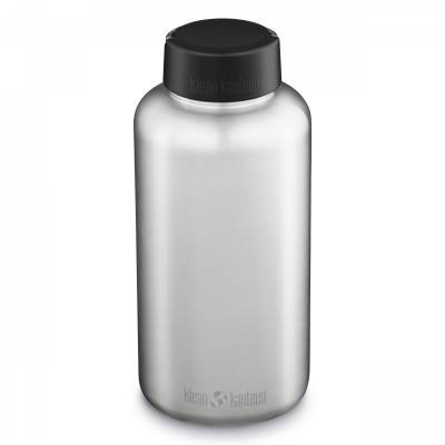 Пляшка для води Klean Kanteen Wide Loop Cap 1900 мл Brushed Stainless