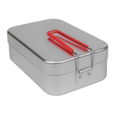 Ланчбокс Trangia Mess Tin 309R Large 1.3 л c красной ручкой Ланчбокс Trangia Mess Tin 309R Large 1.3 л c красной ручкой