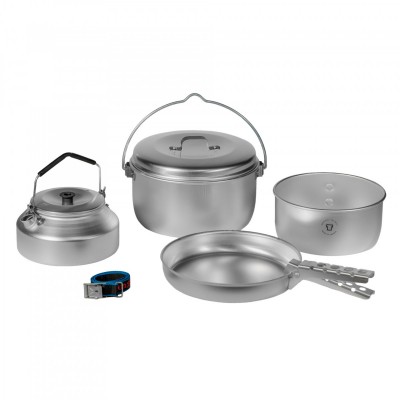 Набор посуды Trangia Camping Set 24 (казанок, кастрюля, сковорода, чайник, крышка, ручка, ремешок) Набор посуды Trangia Camping Set 24 (казанок, кастрюля, сковорода, чайник, крышка, ручка, ремешок)