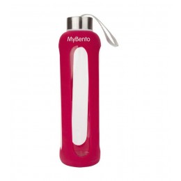 Бутылка для воды Summit MyBento Eco Glass Bottle Silicone Cover 500 мл Красная