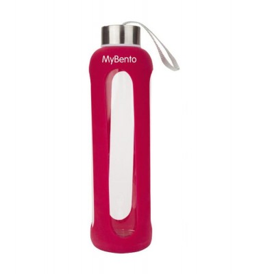 Бутылка для воды Summit MyBento Eco Glass Bottle Silicone Cover 500 мл Красная Бутылка для воды Summit MyBento Eco Glass Bottle Silicone Cover 500 мл Красная