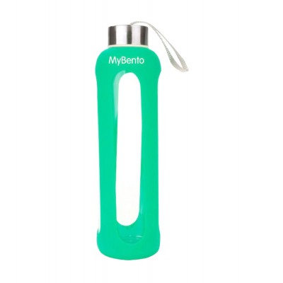 Пляшка для води Summit MyBento Eco Glass Bottle Silicone Cover 500 мл Зелена Пляшка для води Summit MyBento Eco Glass Bottle Silicone Cover 500 мл Зелена