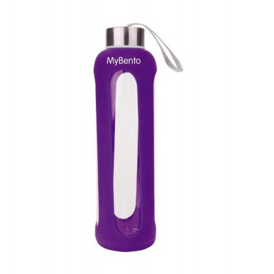 Пляшка для вод Summit MyBento Eco Glass Bottle Silicone Cover 500 мл Фіолетова Пляшка для вод Summit MyBento Eco Glass Bottle Silicone Cover 500 мл Фіолетова