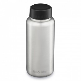 Пляшка для води Klean Kanteen Wide Loop Cap 1182 мл Brushed Stainless Пляшка для води Klean Kanteen Wide Loop Cap 1182 мл Brushed Stainless