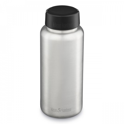 Пляшка для води Klean Kanteen Wide Loop Cap 1182 мл Brushed Stainless