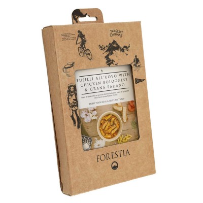 Готовое блюдо Forestia Паста болоньезе с курицей (с нагревателем) Готовое блюдо Forestia Паста болоньезе с курицей (с нагревателем)