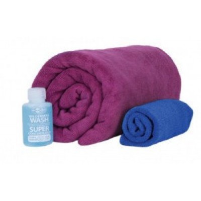 Набор Полотенце+шампунь Sea To Summit Tek Towel Wash Kit (Berry, M) (STS ATTKITMBE)