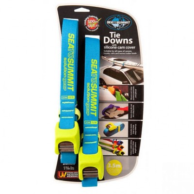 Стяжной ремень Sea To Summit Tie Down with Silicone Cover Double Pack (Lime, 3,5 m)