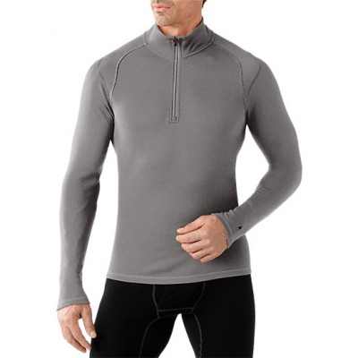 Футболка мужская Smartwool Men's NTS Mid 250 Zip T (Light Gray Heather, XL) (SW SS603.883-XL)