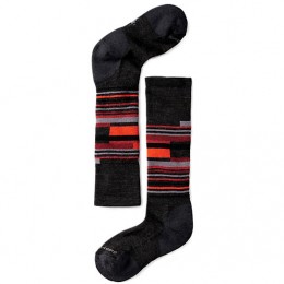 Носки детские Smartwool Kid's Wintersport Stripe (Charcoal/Bright Orange, S)