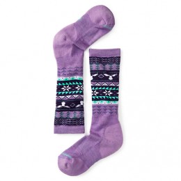 Носки для девочек Smartwool Girls' Wintersport Fairisle Moose (Lilac, M)