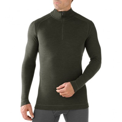 Футболка мужская Smartwool Men's NTS Mid 250 Zip T (Olive Heather, M) (SW SS603.307-M)