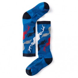Носки детские Smartwool Kids' Wintersport Camo (Bright Blue, L)