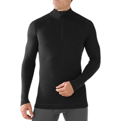 Футболка мужская Smartwool Men's NTS Mid 250 Zip T (Black, M) (SW SS603.001-M)
